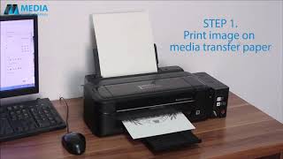 Sublimation Flex transfer on Dark cotton fabric (No weed, No cut)