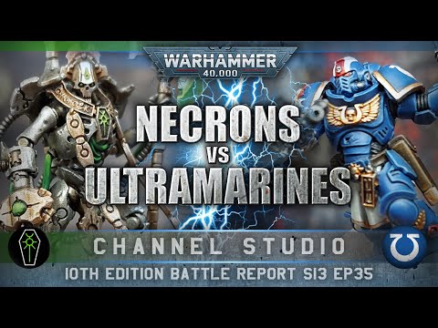 Ultramarines Space Marines vs Necrons Warhammer 40K Battle Report 10th Edition 2000pts