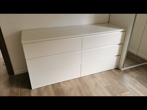Assembling IKEA furniture - MALM - Chest of 6 drawers (6-drawer dresser)