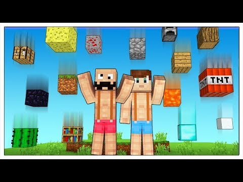COME SOPRAVVIVERE ALLA PIOGGIA DI BLOCCHI DI MINECRAFT ITA!