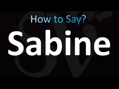 How to Pronounce Sabine (French)