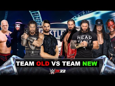 WWE 2K22 Team Old Characters Vs Team New Characters Gameplay