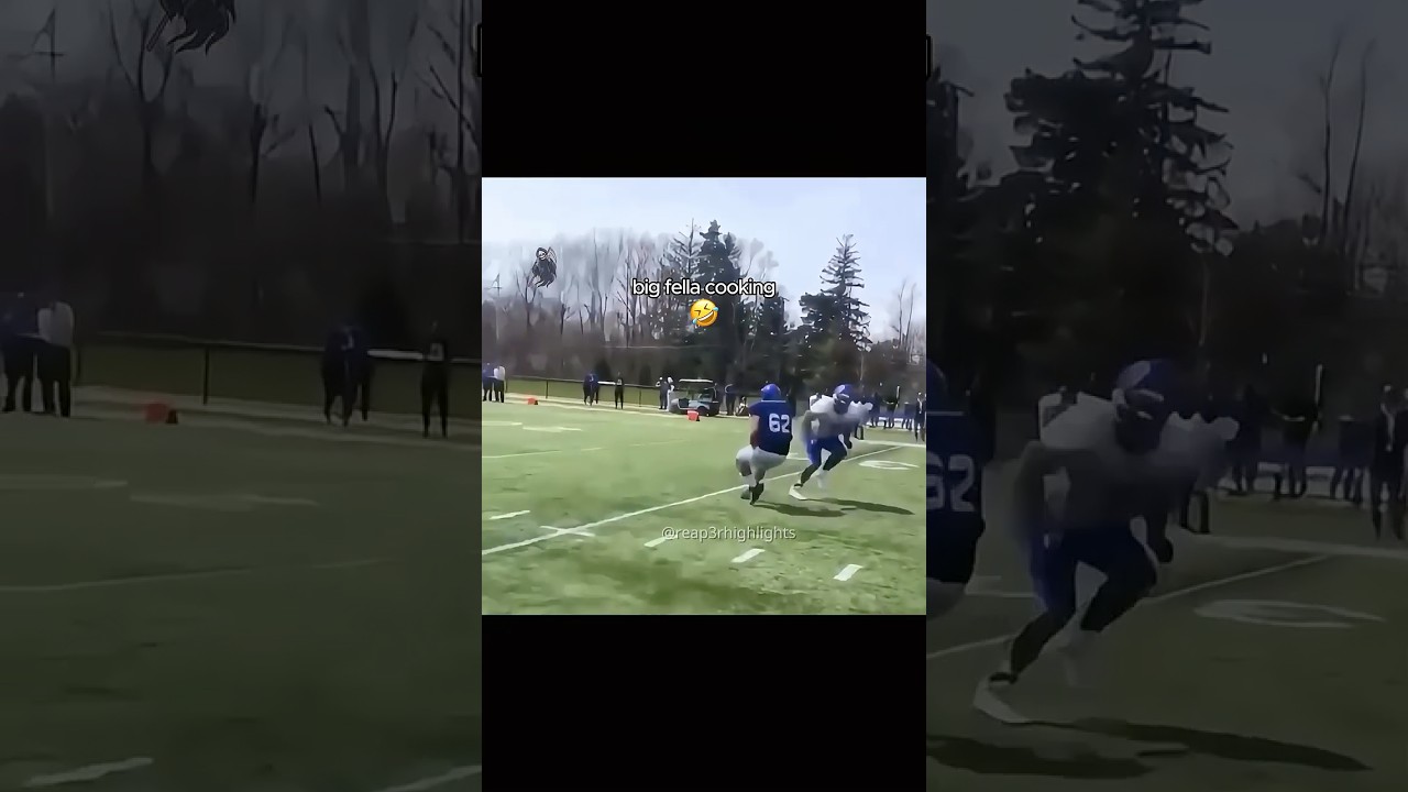 Big fella got some moves! 😤🤣 #americanfootball