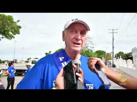 Prostate Cancer Walk President of the Barbados Cancer Society Professor David Rosin