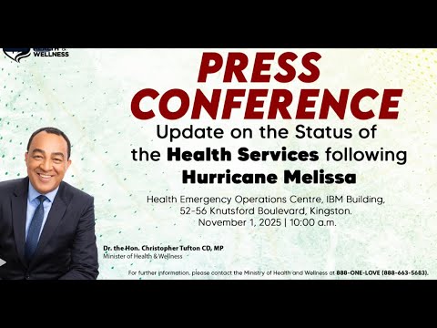 JISTV | Ministry of Health and Wellness  Jamaica ( MOHW) Press Briefing – November 1, 2025