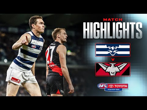 Geelong Cats v Essendon Highlights | Round 22, 2025 | AFL