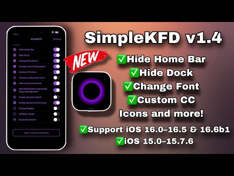 New SimpleKFD v1.4 released | For 12+ on iOS 16-16.5&16.6b1 | iOS 15-15.7.6