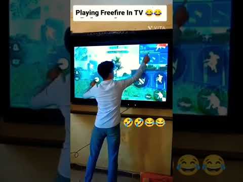 playing freefire on screen touch tv | #opgameplay