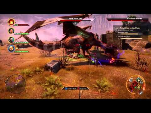 Dragon Age Inquisition - Northern Hunter Fight - 720p (PS4)