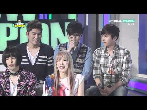 120508 MBC Music Show Champion E13   2  Talk Part 01 HDTV 1080i HDMI Final Taeng
