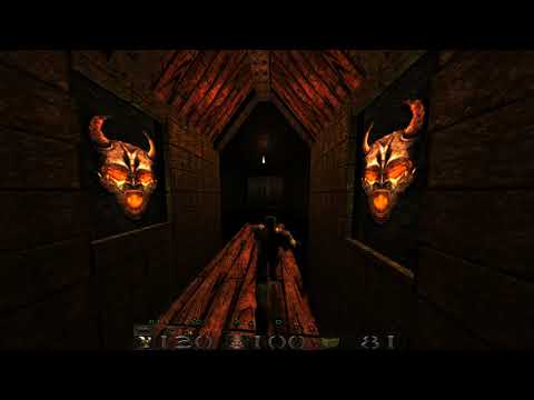 Quake 1 DarkPlaces Mod in ThirdPerson View E1M2