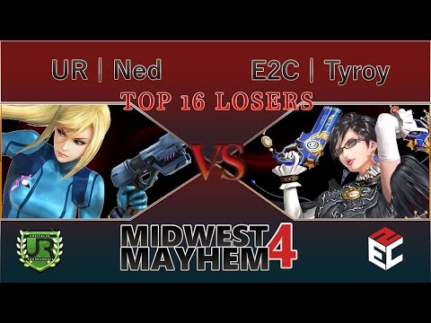 Midwest Mayhem 4  TOP 16 LOSERS - UR | Ned (Zero Suit Samus) vs E2C | Tyroy (Bayonetta)