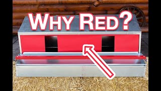 Why your Chicken Nest Box needs a Red Curtain & Roost Bar - Keep your eggs clean & unbroken.