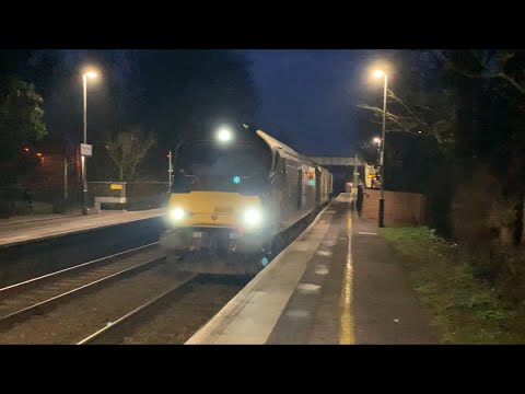 68006’s first time on the Bridgwater Flask train