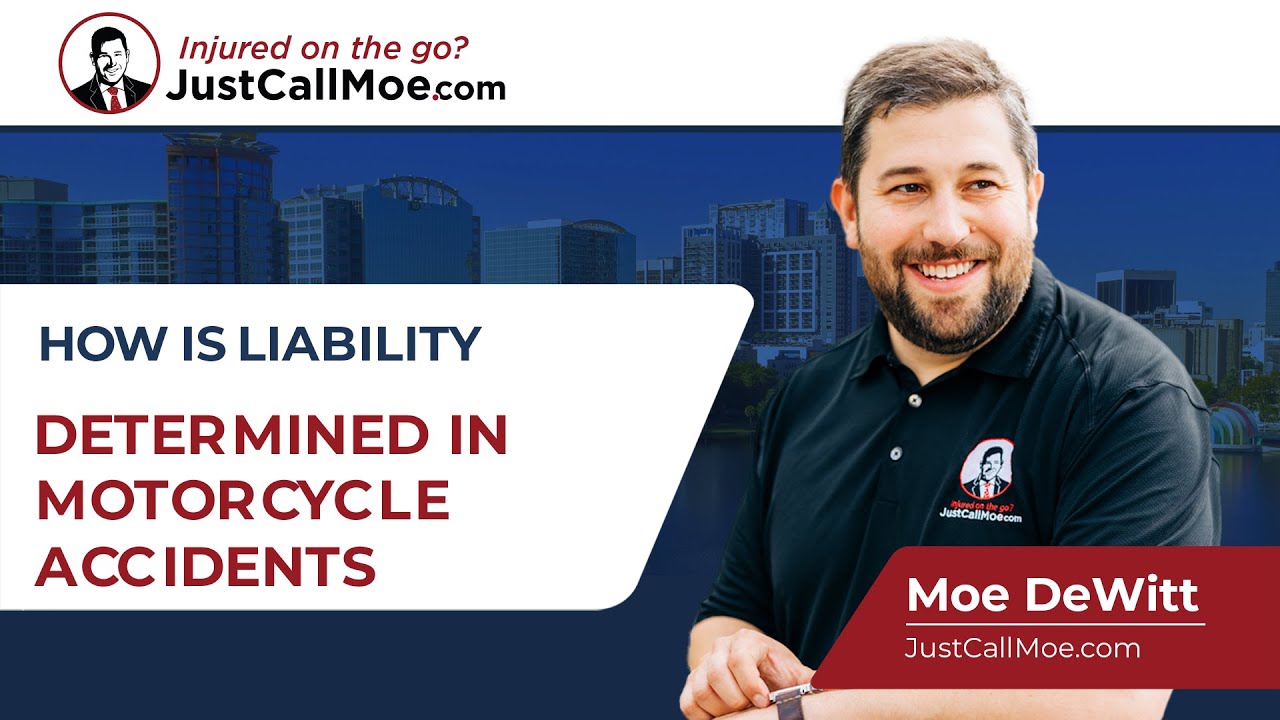 How is liability determined in motorcycle accident cases in Florida?