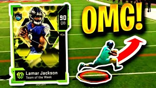 LAMAR JACKSON ESCAPE ARTIST ACTIVATED | 90 SPEED HES TOO FAST | MADDEN 20 ULTIMATE TEAM