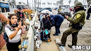 Park Rangers Lead Weekly Homeless Encampment Cleanup at Venice Beach Parking Lot