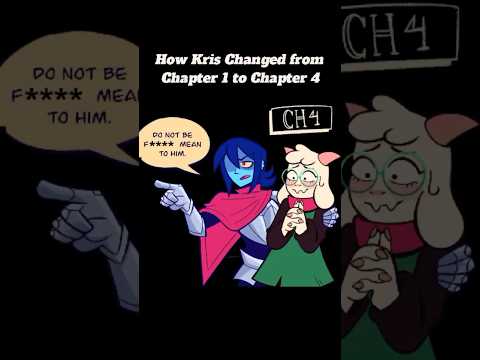 How Kris Changed from Chapter 1 to Chapter 4 #deltarune #kris #deltarunecomicdub #sanscomictv