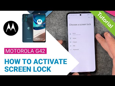 Motorola moto g42 - How to set up screen lock • 📱 • 🀡 • ☡ • Tutorial