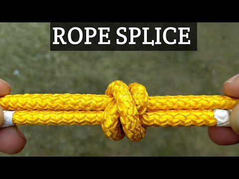 How to tie ROPE SPLICE END TO END ?#splicing