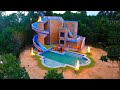 [Full Video] Building Creative Modern Water Slide Park To Underground Swimming Pool & Villa House
