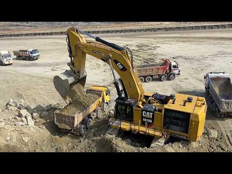 Huge Caterpillar 6015B With Excellent Operator Loading Trucks - Sotiriadis Mining Works