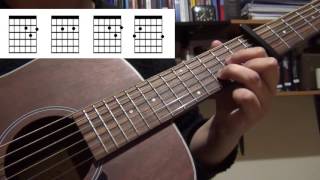 Miley Cyrus: Baby, I'm In the Mood for You (cover, guitar turorial, guitar lesson, tabs, chords)