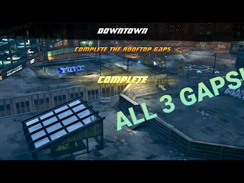 How to Complete "All 3 Downtown Rooftop Gaps" THPS 1&2 (S.S.S Video)