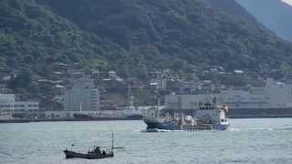 preview picture of video '関門海峡を航行する船舶 Ships navigating the Kanmon Strait'