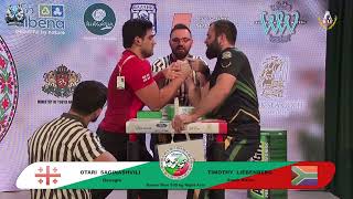 Otari Saginashvili vs Timothy Liebenberg | Up to 100 kg | XLVI WORLD ARMWRESTLING | 2025