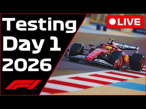 🔴F1 Bahrain Testing - Day 1 - Commentary + Live Timing