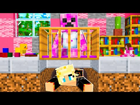 Sneaking into Baby Preston's Girlfriends House for 24 Hours! - Minecraft