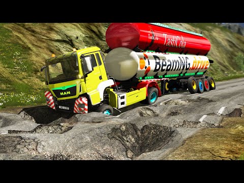 Trucks vs Potholes #73 | BeamNG.DRIVE