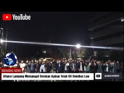 Aliansi Lampung Memanggil Serukan Ajakan Tolak UU Omnibus Cipta Kerja - omnibus law