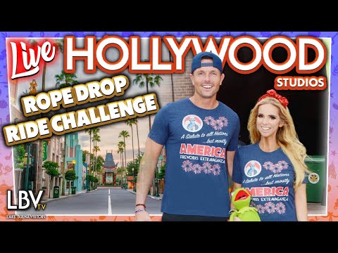 🔴LIVE: Hollywood Studios Rope Drop Ride Challenge Memorial Day Weekend Chaos in Disney World Fun!