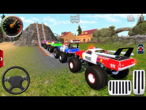 Monster Truck Offroad Driving Simulator 3D - Impossible Car Stunt Ramp Racing - Android Gameplay #2