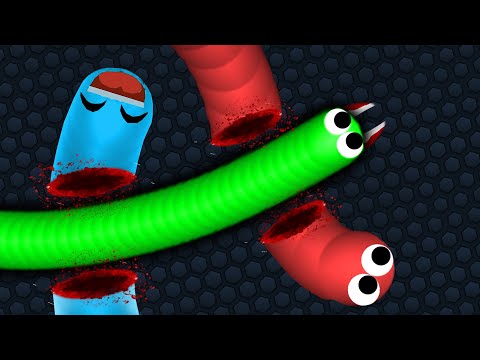 Slither.io Pro Hacker Snake vs Giant Snakes Epic Slitherio Gameplay