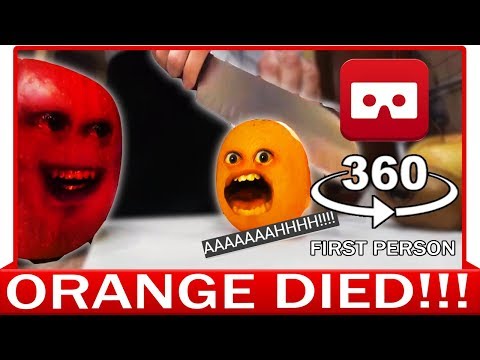 360° VR VIDEO - Funny Annoying Orange Finally Knifed! Dead Parody | VIRTUAL REALITY
