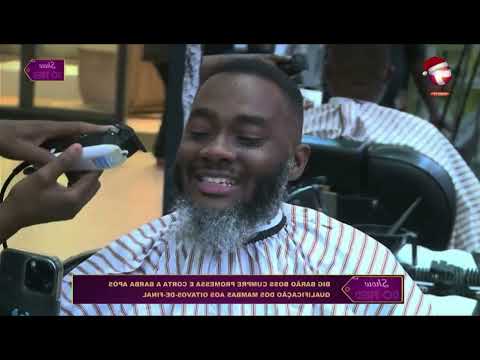 HOMEM DE PALAVRA | Fred Jossias corta barba do Emerson Miranda em directo.