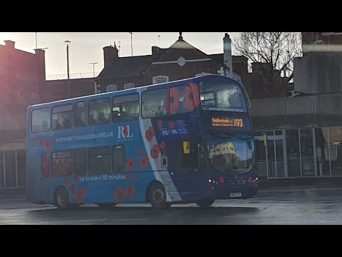 OVER THE MOORS: Route X93 | NK64FSF/7401 - Arriva North East: Volvo B9TL/Wright Eclipse Gemini 2
