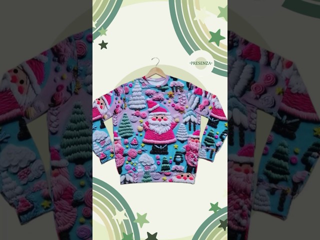 Vídeo relacionado con Jersey Navideño Hombre Sudadera Navidad Friki con Impresión 3D Temática Manga Larga Cuello Alto