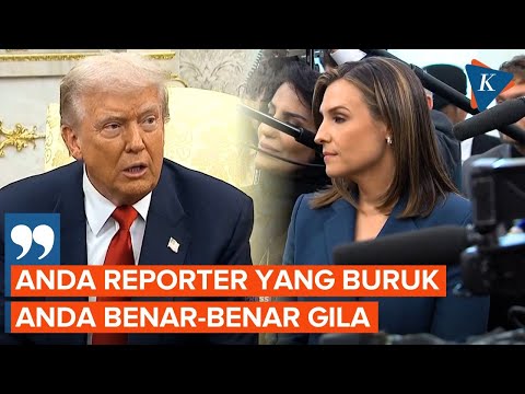 Detik-detik Trump Damprat Jurnalis yang Tanya soal Epstein di Hadapan Putra Mahkota Saudi