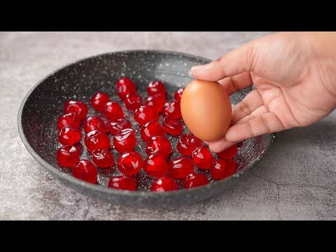 New Cake Recipe | Super Spongy Upside Down Cherry Cake | One Egg Cherry Cake Recipe | Yummy