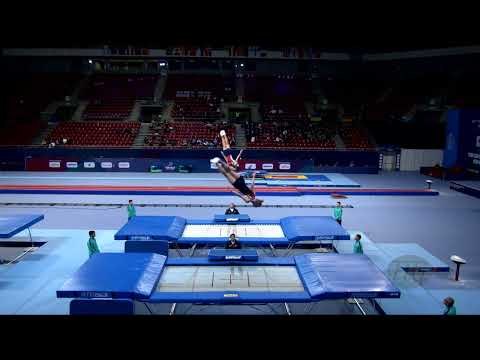 United States of America 1 (USA) M - 2022 Trampoline Worlds, Sofia (BUL) - Q2 Synchro