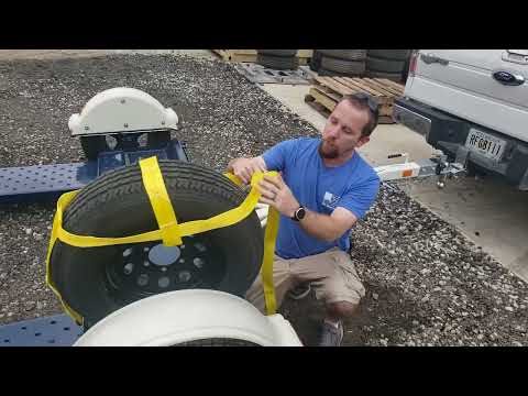 using a master dolly trailer straps demo at best trailers
