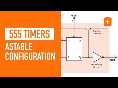 555 Timers - Astable Multivibrator Configuration