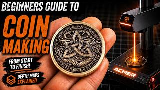 How to Engrave 3D Coins for Beginners! | Complete Laser Guide!