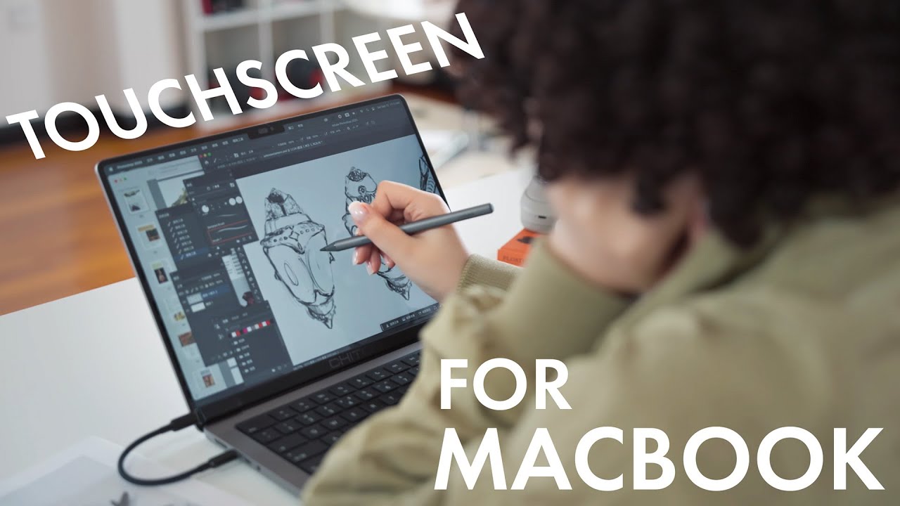 Intricuit Magic Screen: The World's First Snap-on Touchscreen for Your MacBook - YouTube
