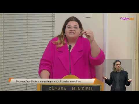 Filipa Brunelli participa de pequeno expediente na 67ª sessão ordinária