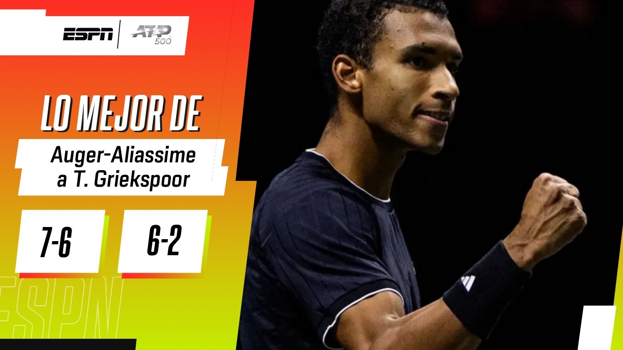AUGER-ALIASSIME DESMOSTRÓ SU JUEGO Y A SEMIS EN EL ATP DE ROTTERDAM | RESUMEN